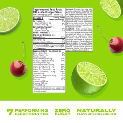 Hydration Mix Sports Drink Powder -Cherry Lime 45 servings/315g Hydration Mix Sports Drink Powder -Cherry Lime 45 servings/315g