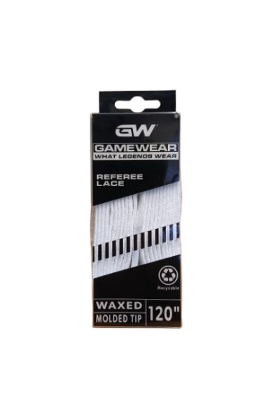 Game Wear Waxed Molded Tip Skate Referee White 6pcs/ltk