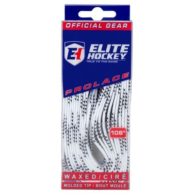 Elite Prolace Waxed Molded Tip Skate Slider White