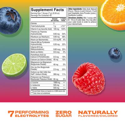 Hydration Mix Rainbow Swirl Sports Drink Powder 45 servings/315g