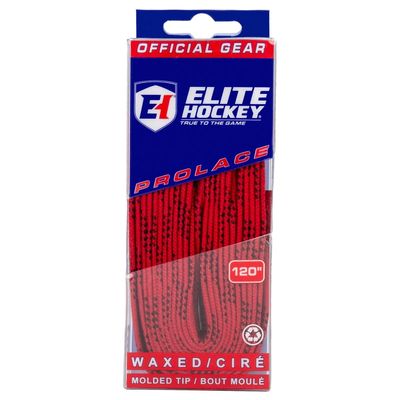 Elite Prolace Waxed Molded Tip Skate Boot Red