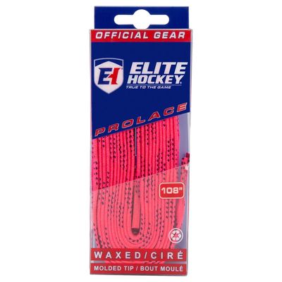 Elite Prolace Waxed Molded Tip Skate socks Neon Pink